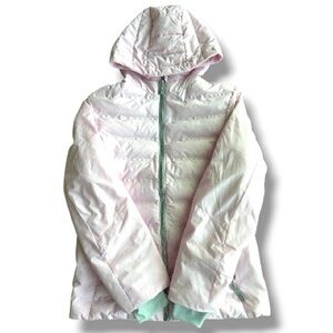 Gerry Girls Pink Puffer Jacket Hooded Size M 10/12 Lightweight Winter Coat